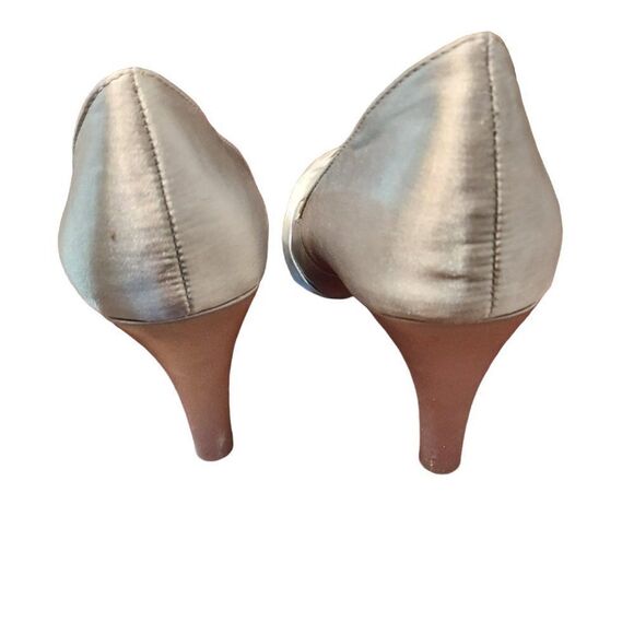 Vintage Mootsies Tootsies 6 1/2 M VGC Silver - Picture 5 of 7